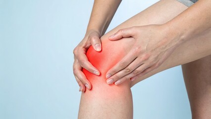a person experiencing knee pain