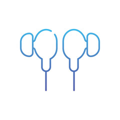 Wired Headset Vector icon