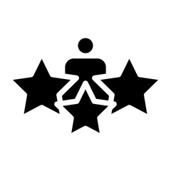 Customer Feedback Vector Glyph Icon Design