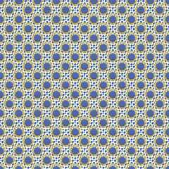 Floral geometric patterns, seamless paper and mosaic fabric
