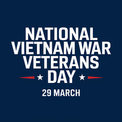 Obraz premium National Vietnam War Veterans Day - 29 March