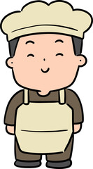 Illustration of baker