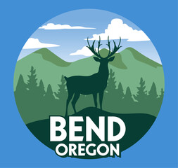 bend oregon with beautiful natural views