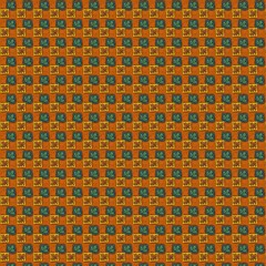 Floral geometric patterns, seamless paper and mosaic fabric