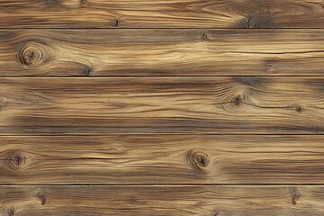 Rustic brown wooden planks background texture for design with knots and wood grain details