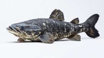 Artistic illustration of a fish in sketch style