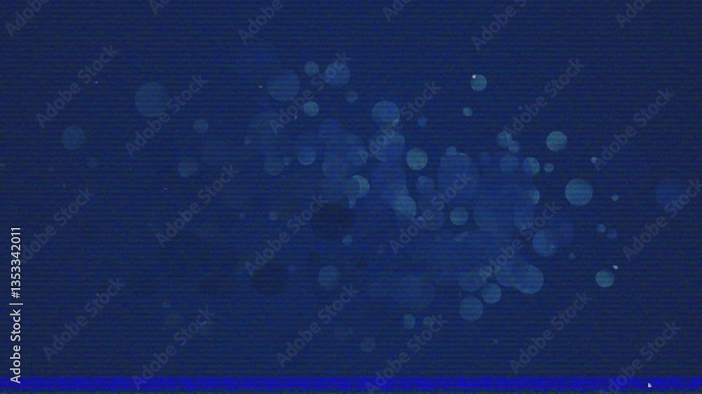 Aufkleber animation of blue bokeh lights forming abstract pattern on dark background