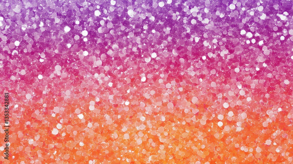 Poster vibrant gradient background featuring shimmering bokeh effects transitioning from purple to orange h
