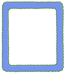 파란 레이스 프레임 / Blue Lace Frame