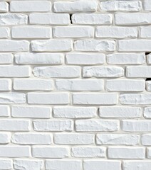 Obraz premium Clean white stone tile brick wall texture, close-up, smooth, home, clean