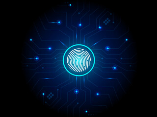 Geometric background and high tech circuit board connection system