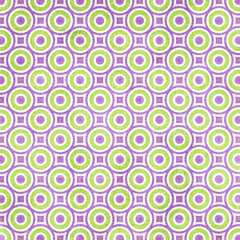 Floral geometric patterns, seamless paper and mosaic fabric