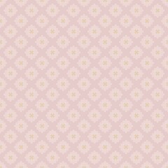 Floral geometric patterns, seamless paper and mosaic fabric