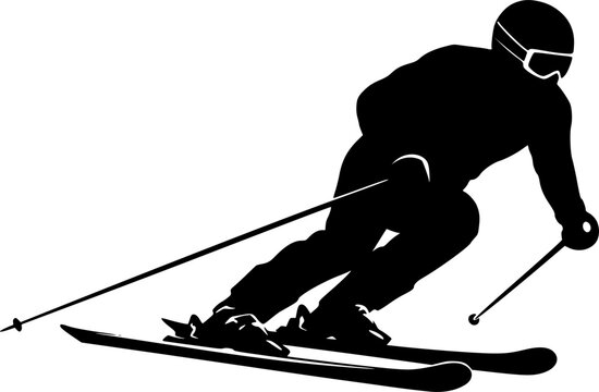 Skifahrer Skirfahrer Vector
