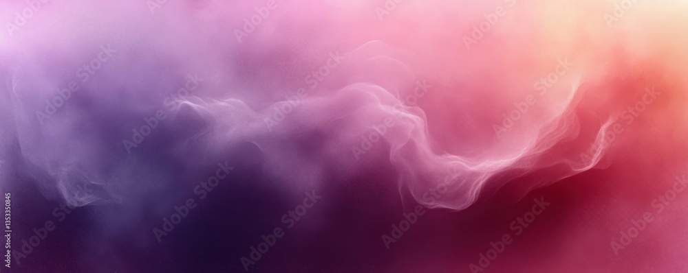 Poster abstract background shape with purple pink gray gradient soft texture foggy cloud design
