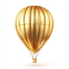 Golden hot air balloon
