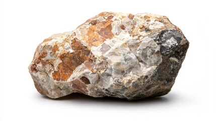 Obraz premium Breccia isolated on white background
