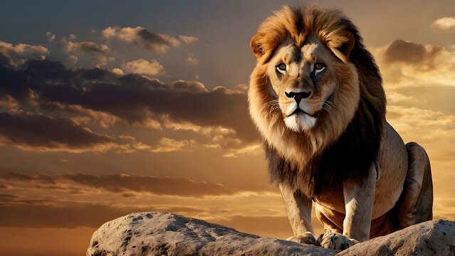 3D Lioness and Cubs in a Natural Setting