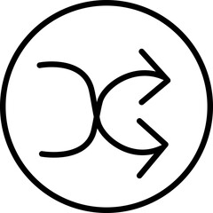 Audio Shuffle Icon 