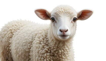 sheep isolated on white background