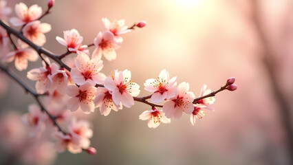 Obraz premium Delicate Blossom Display in Soft Spring Light