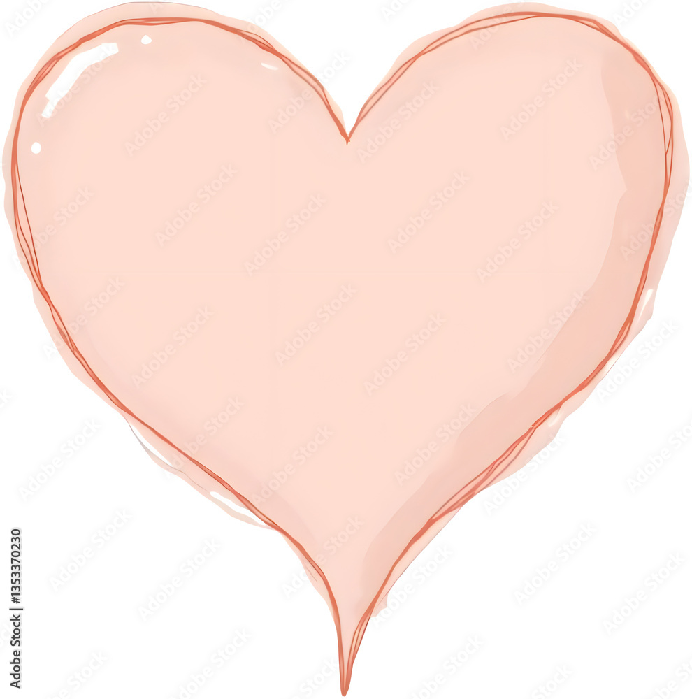 Poster hand drawn speech buble. the shape of a heart cloud circle bomb speech bubbles talk bubbles. ai gene