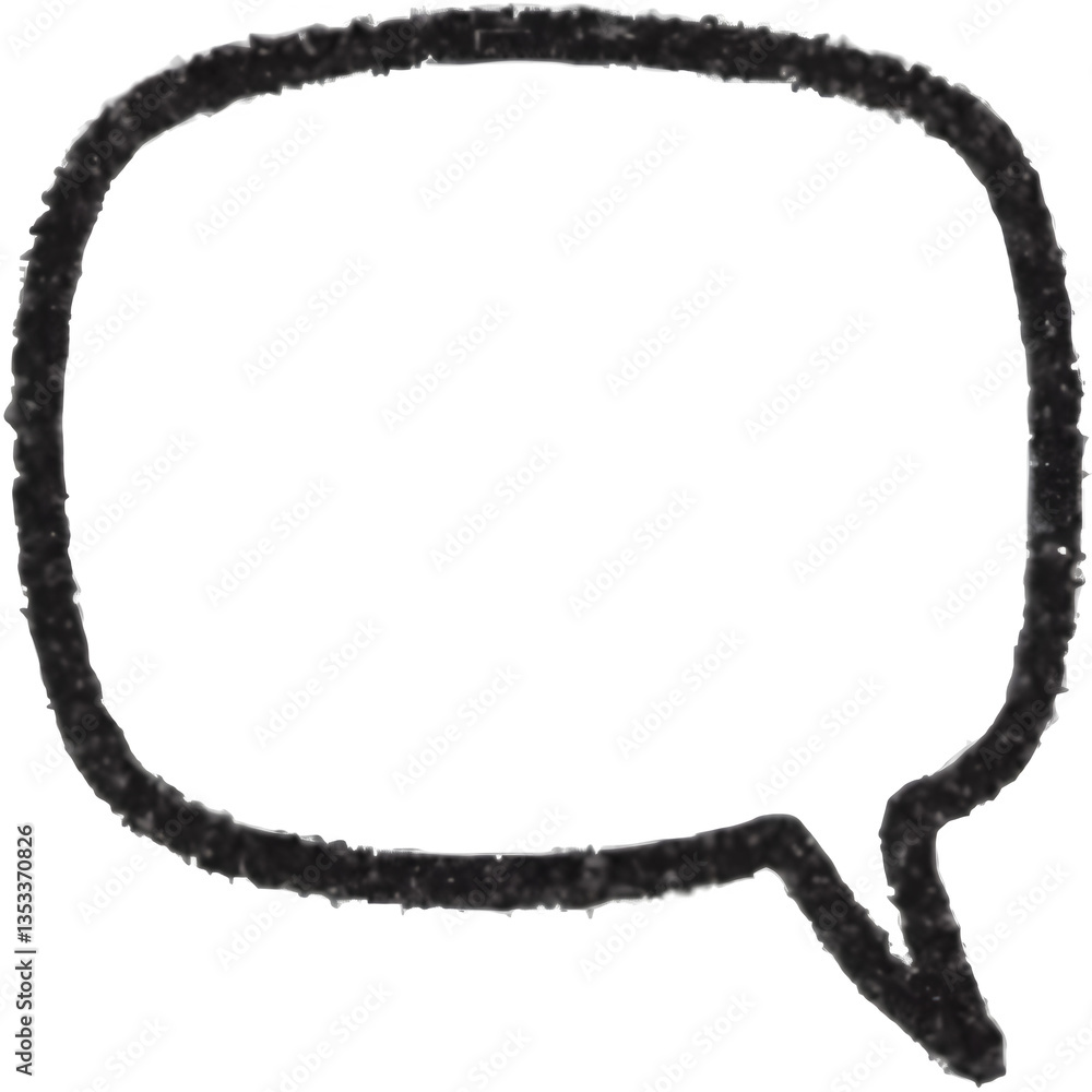 Poster hand drawn speech buble. the shape of a heart cloud circle bomb speech bubbles talk bubbles. ai gene
