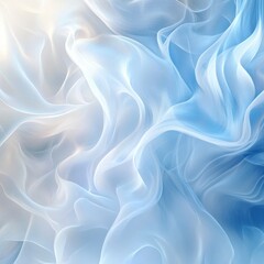 Obraz premium Soft, flowing light blue fabric; abstract, ethereal background