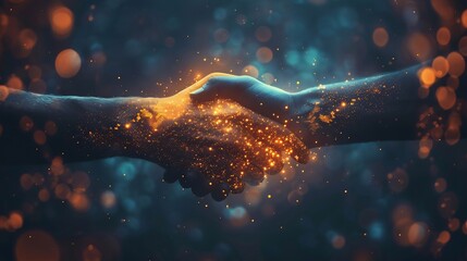 High detail visualization of corporate integrity handshake between ethical business leaders symbolizing fairness transparency and responsible governance