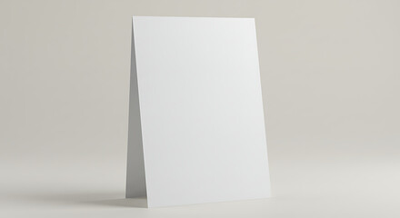 Blank White Tent Card Mockup Perfect for Restaurant, Event, or Marketing Designs