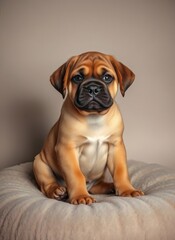 Obraz premium Adorable Puppy Posing in Studio