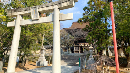 香椎宮の歴史ある境内