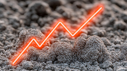 Analyzing growth trends in business metrics data analysis studio infographic modern workspace