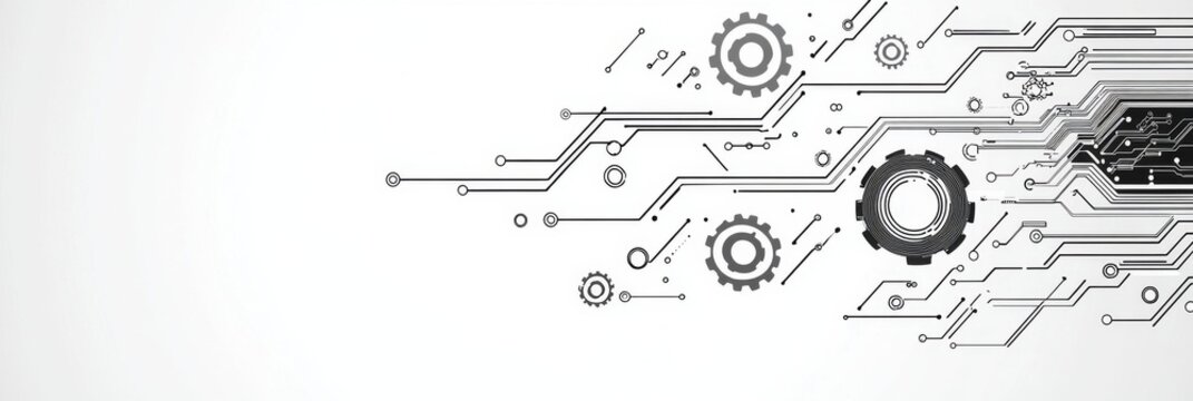 Abstract Circuitry Design with Gears