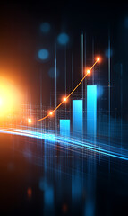 Analyzing business growth trends through data visualization in modern technology environments