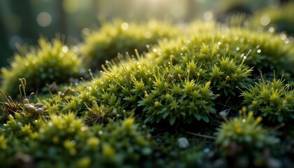 close up of moss