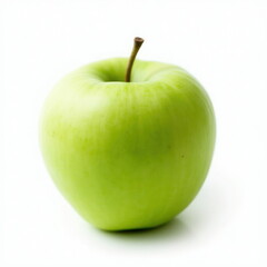 Fresh Green Apple Isolated on a Bright White Background. Generative AI
