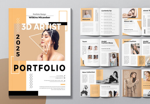 Clean And Modern Portfolio And Photobook Layout