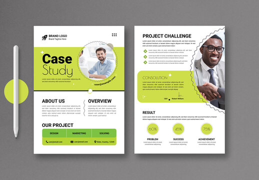 Project Case Study Template Layout