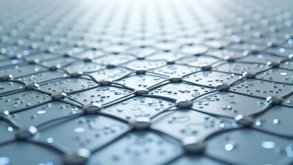 Capture Engineering Precision: Construct Grid-Based Circuit Patterns with Pinpoint Connectors and White Space for a Sleek, Modern Photo Stock Concept