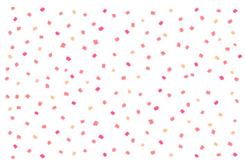 手描きのガーリーでかわいいピンクのポップな紙吹雪背景