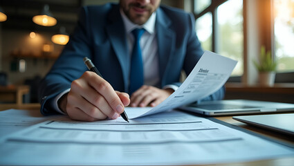 Flat Businessman Illustrates E-Tax Concept for Individual Income Tax Returns: A Cute Vector Guide to Online Tax Payments, Government & State Taxes Data Analysis, and Financial Reporting