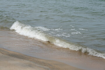 Sandy beach and sea for background