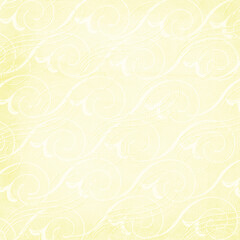 Floral ornament with swirl pattern, seamless paper  fabric