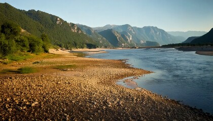 Fototapeta premium Dry Rivers Caused by Natural Changes