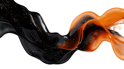 Silk Cloth Isolated on White Background