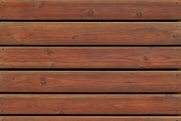 Obraz premium Brown wooden planks texture background with visible wood grain and screws for construction