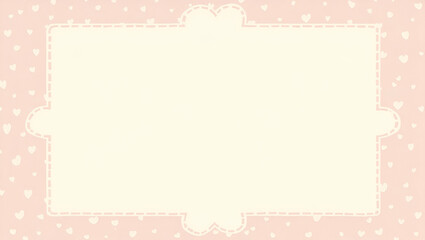 Minimalist International Friendship Day Frame: Simple Heart Icons & Clean Lines for Quotes - Perfect Photo Stock Concept with Empty Space on the Left for Personalization