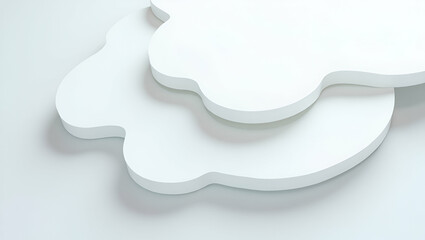 Futuristic Tile Design: Overlapping Crystalline Plates with Gradients