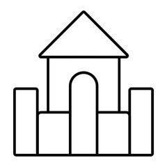 Block outline icon
